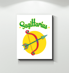 Sagittarius Wrapped Canvas | Zodiac series 5 - Beyond T-shirts