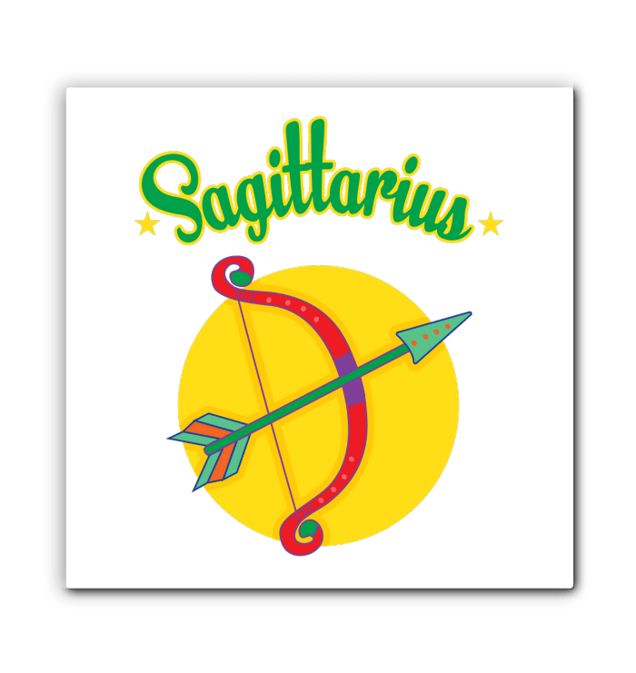 Sagittarius Wrapped Canvas | Zodiac series 5 - Beyond T-shirts