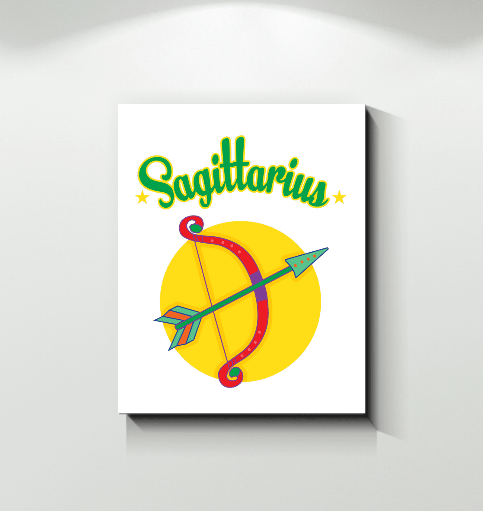 Sagittarius Wrapped Canvas | Zodiac series 5 - Beyond T-shirts