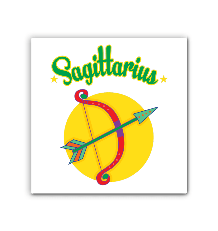 Sagittarius Wrapped Canvas | Zodiac series 5 - Beyond T-shirts