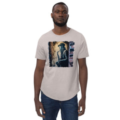 Sax It Up Men's Curved Hem T-Shirt - Beyond T-shirts