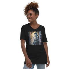 Sax It Up Unisex Short Sleeve V-Neck T-Shirt - Beyond T-shirts