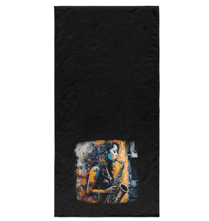 Saxophone Inspires Her Art Bath Towel - Beyond T-shirts