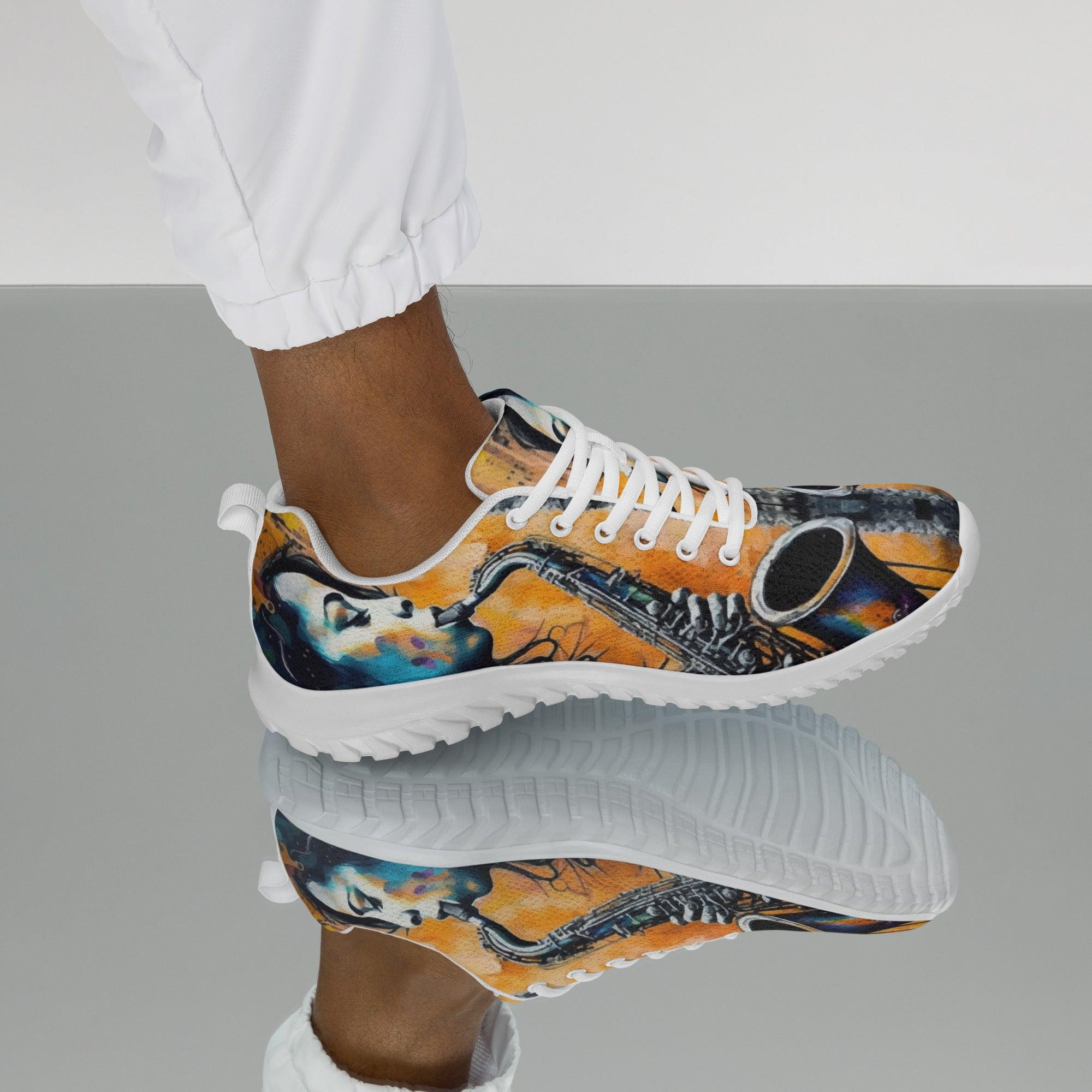 Saxophone Inspires Her Art Men’s Athletic Shoes - Beyond T-shirts