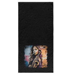 Saxophone Is Her Voice Bath Towel - Beyond T-shirts