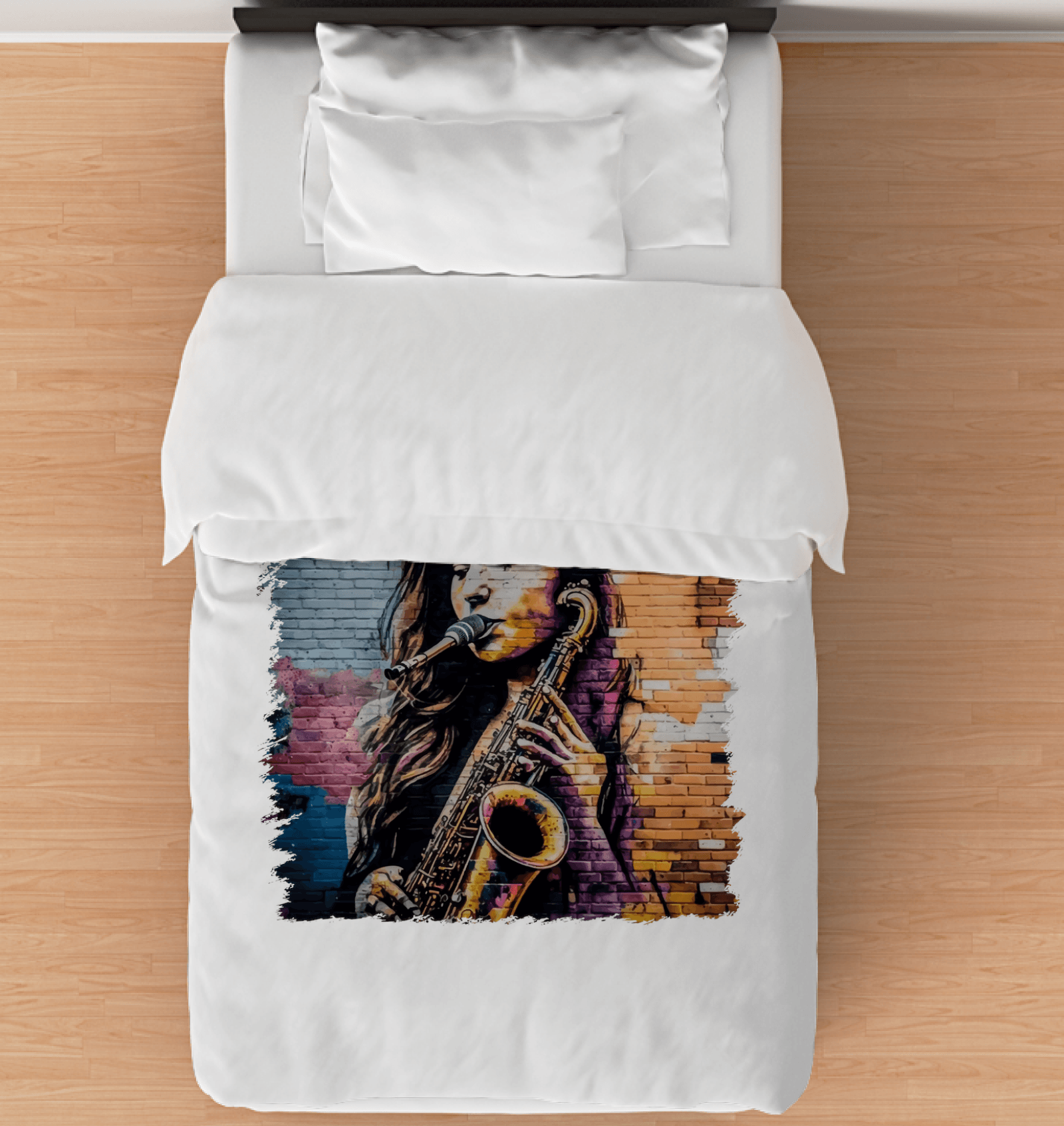 Saxophone Is Her Voice Comforter - Twin - Beyond T-shirts