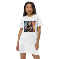 Saxophone Is Her Voice Organic Cotton T-shirt Dress - Beyond T-shirts