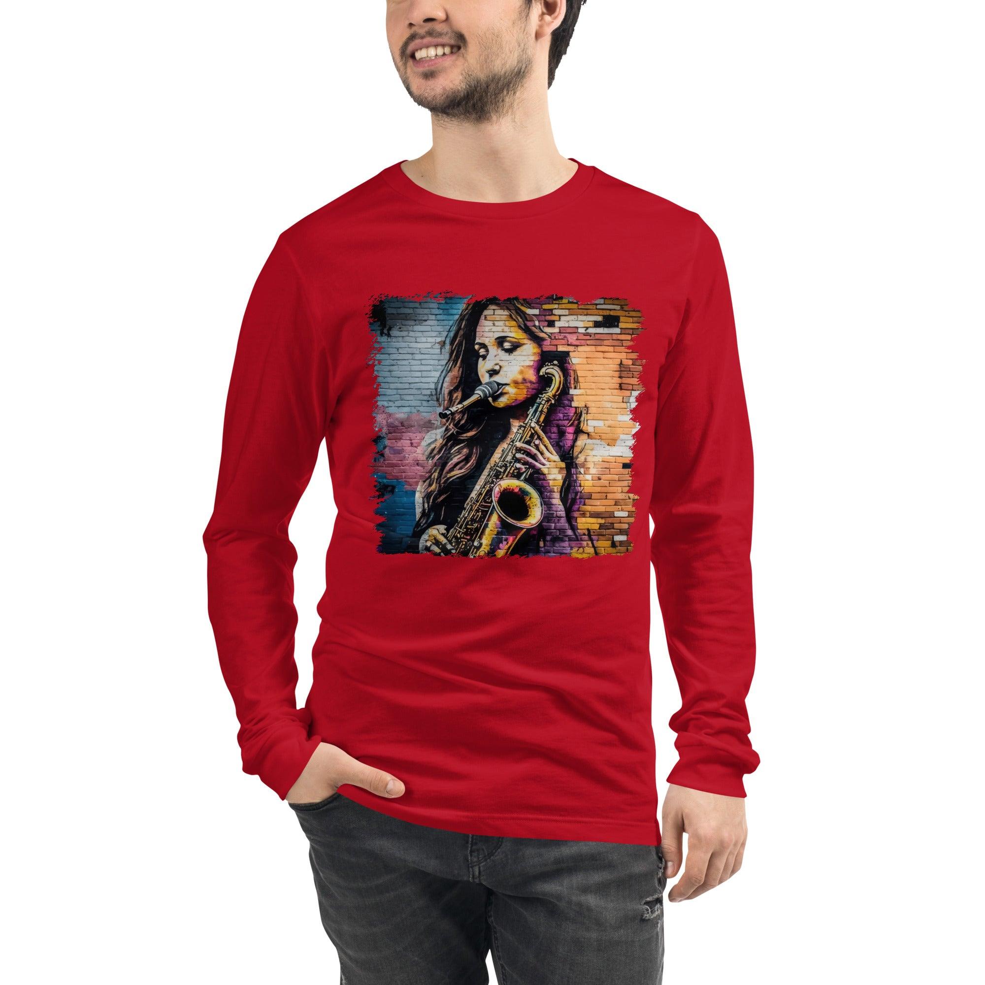 Saxophone Is Her Voice Unisex Long Sleeve Tee - Beyond T-shirts