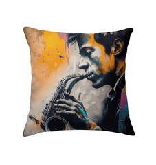 Saxophone Sorcery Indoor Pillow - Beyond T-shirts