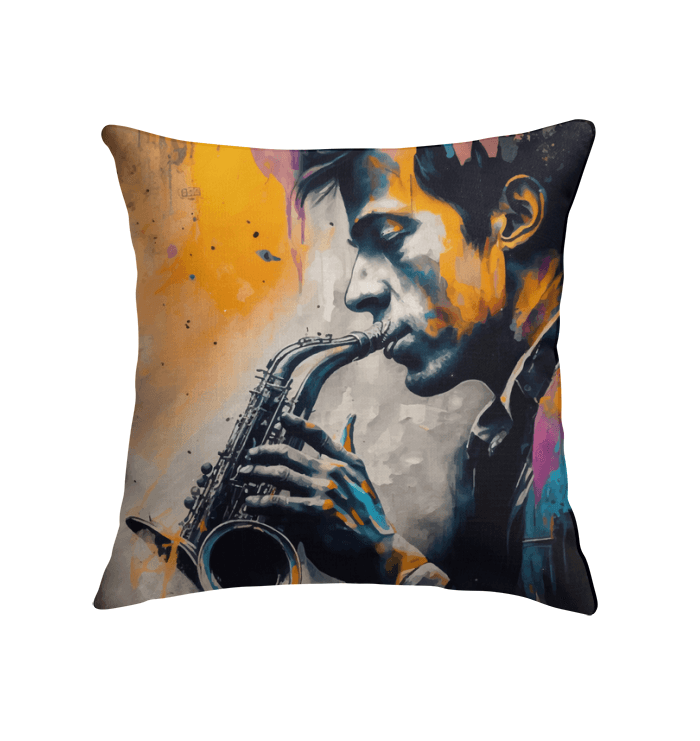 Saxophone Sorcery Indoor Pillow - Beyond T-shirts