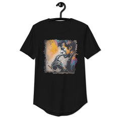 Saxophone Sorcery Men's Curved Hem T-Shirt - Beyond T-shirts