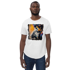 Saxophone Sorcery Men's Curved Hem T-Shirt - Beyond T-shirts