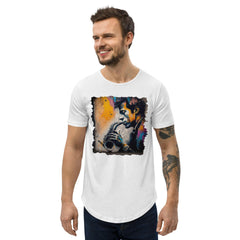 Saxophone Sorcery Men's Curved Hem T-Shirt - Beyond T-shirts