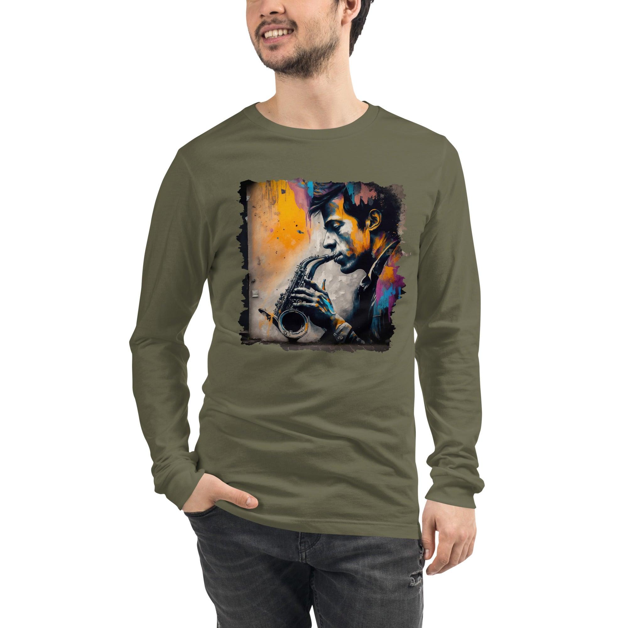 Saxophone Sorcery Unisex Long Sleeve Tee - Beyond T-shirts