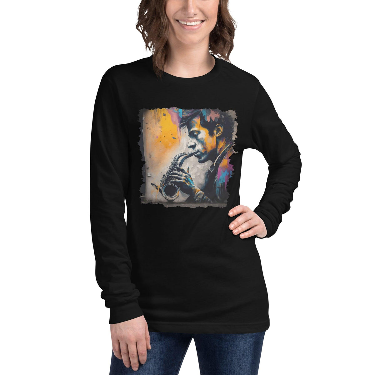 Saxophone Sorcery Unisex Long Sleeve Tee - Beyond T-shirts