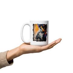 Saxophone Sorcery White Glossy Mug - Beyond T-shirts