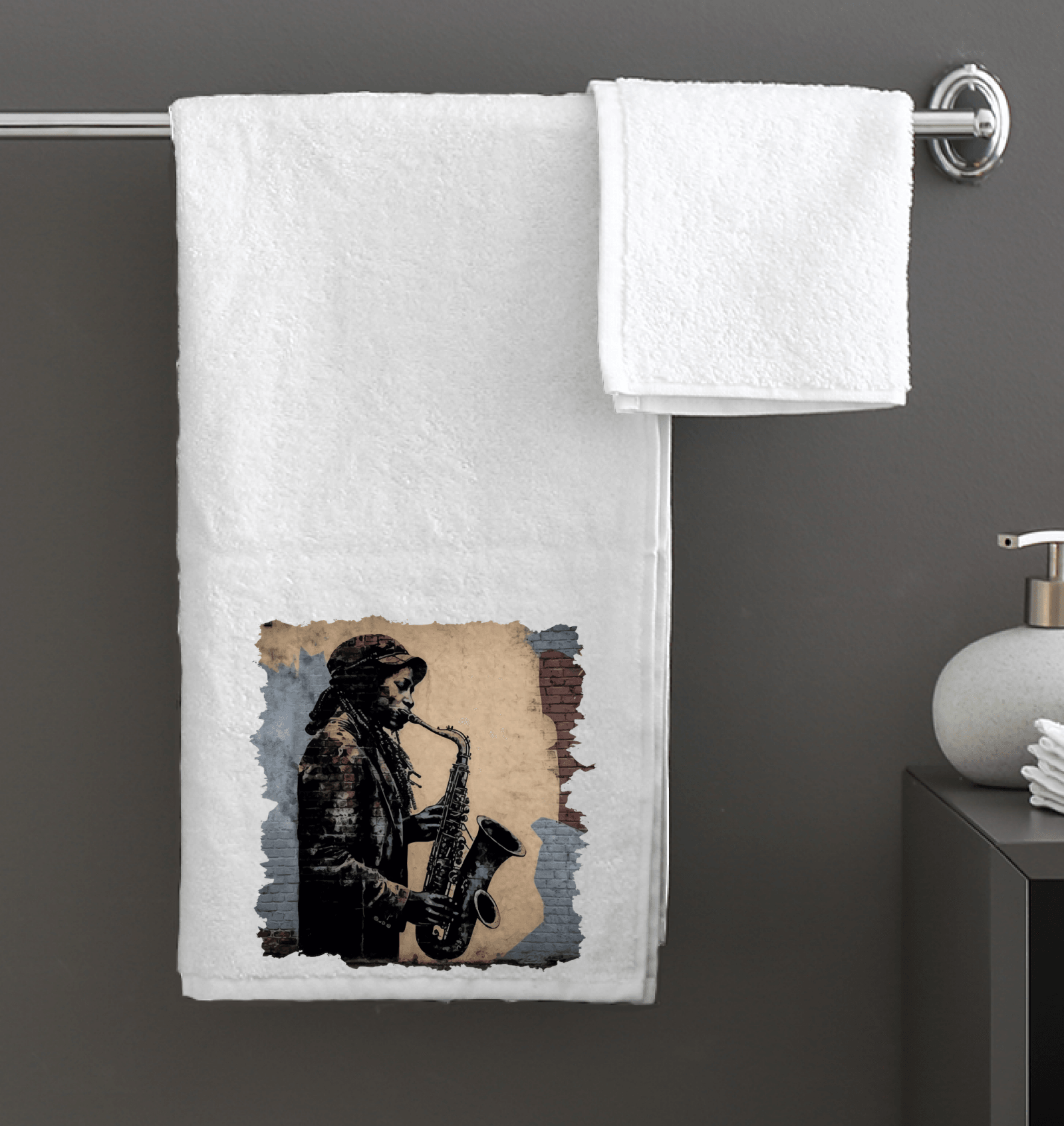 Saxophone Swagger Bath Towel - Beyond T-shirts