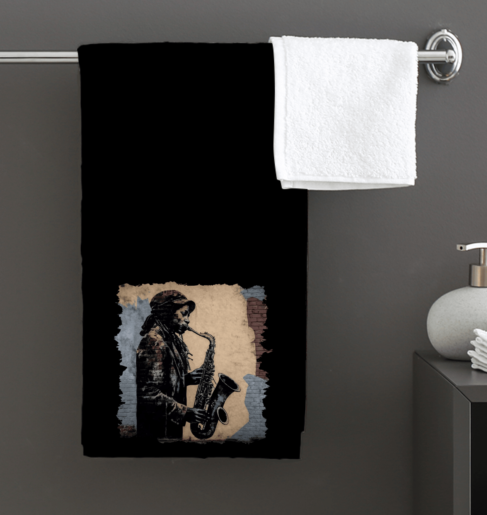 Saxophone Swagger Bath Towel - Beyond T-shirts