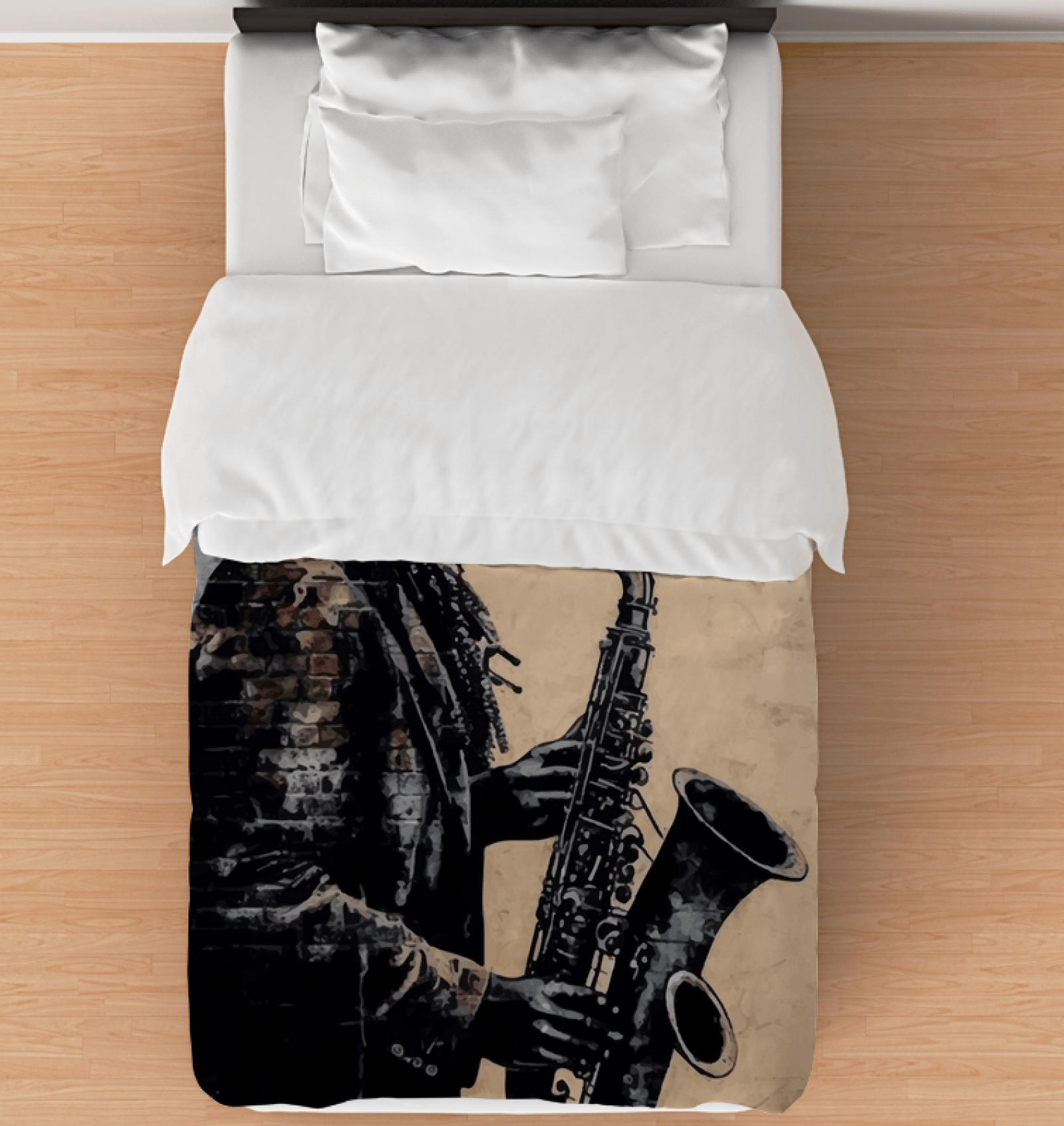 Saxophone Swagger Duvet Cover - Beyond T-shirts