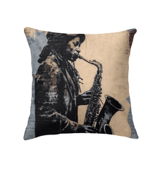 Saxophone Swagger Indoor Pillow - Beyond T-shirts