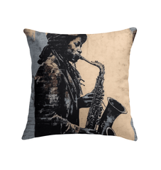 Saxophone Swagger Indoor Pillow - Beyond T-shirts