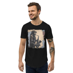 Saxophone Swagger Men's Curved Hem T-Shirt - Beyond T-shirts