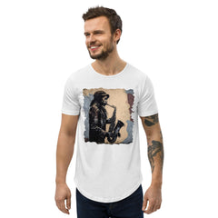 Saxophone Swagger Men's Curved Hem T-Shirt - Beyond T-shirts