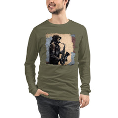 Saxophone Swagger Unisex Long Sleeve Tee - Beyond T-shirts