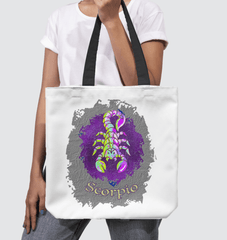 Scorpio Basketweave Tote Bag | Zodiac Series 11 - Beyond T-shirts