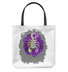 Scorpio Basketweave Tote Bag | Zodiac Series 11 - Beyond T-shirts