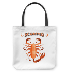Scorpio Basketweave Tote Bag | Zodiac Series 2 - Beyond T-shirts