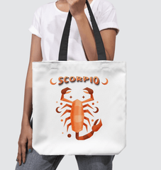 Scorpio Basketweave Tote Bag | Zodiac Series 2 - Beyond T-shirts