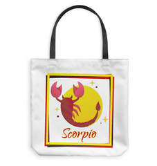 Scorpio Basketweave Tote Bag | Zodiac Series 3 - Beyond T-shirts