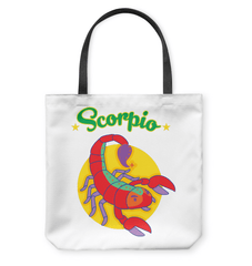 Scorpio Basketweave Tote Bag | Zodiac Series 5 - Beyond T-shirts