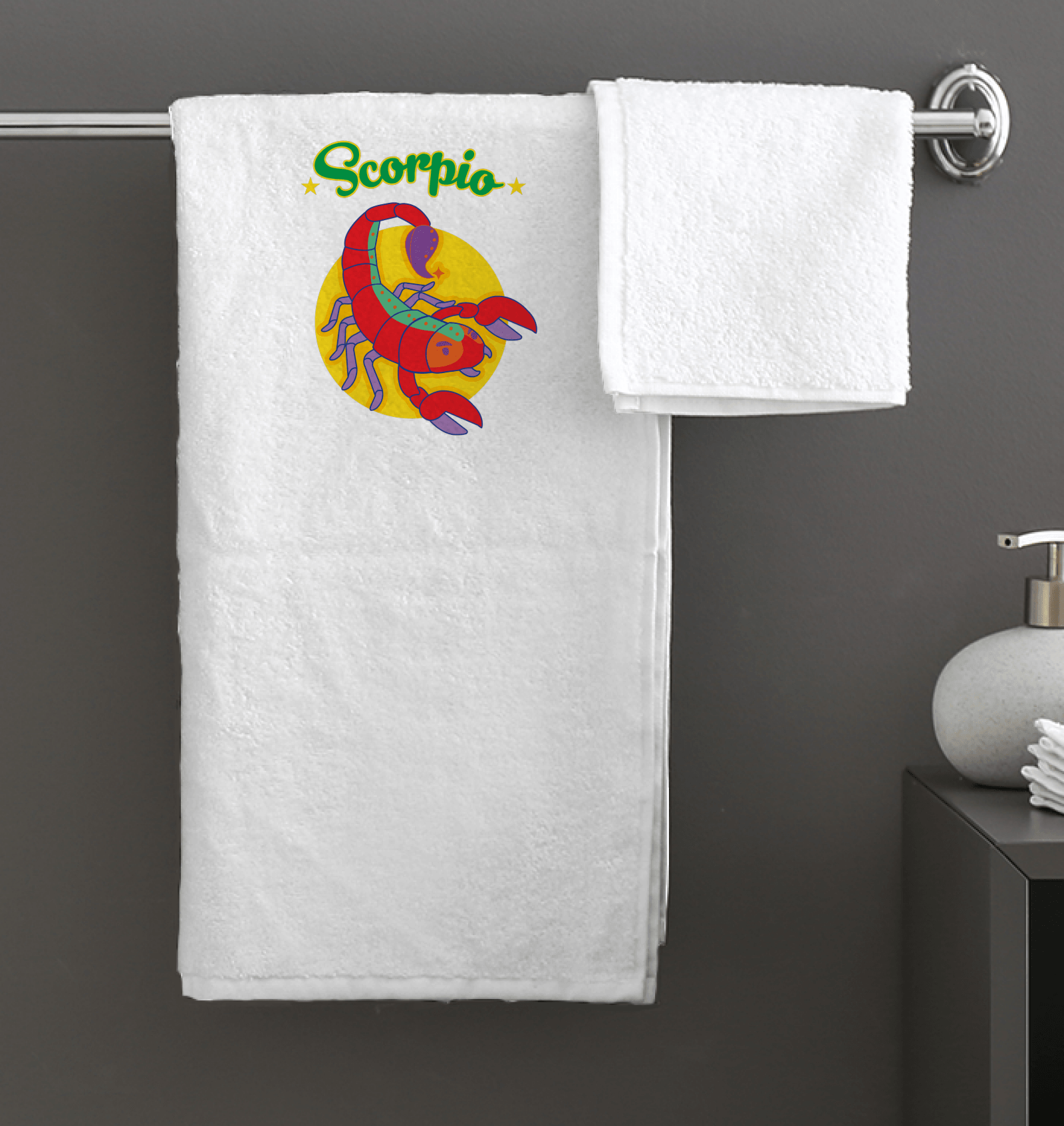Scorpio Bath Towel | Zodiac Series 5 - Beyond T-shirts