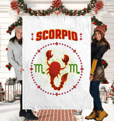 Scorpio Sherpa Blanket | Zodiac Series 1 - Beyond T-shirts