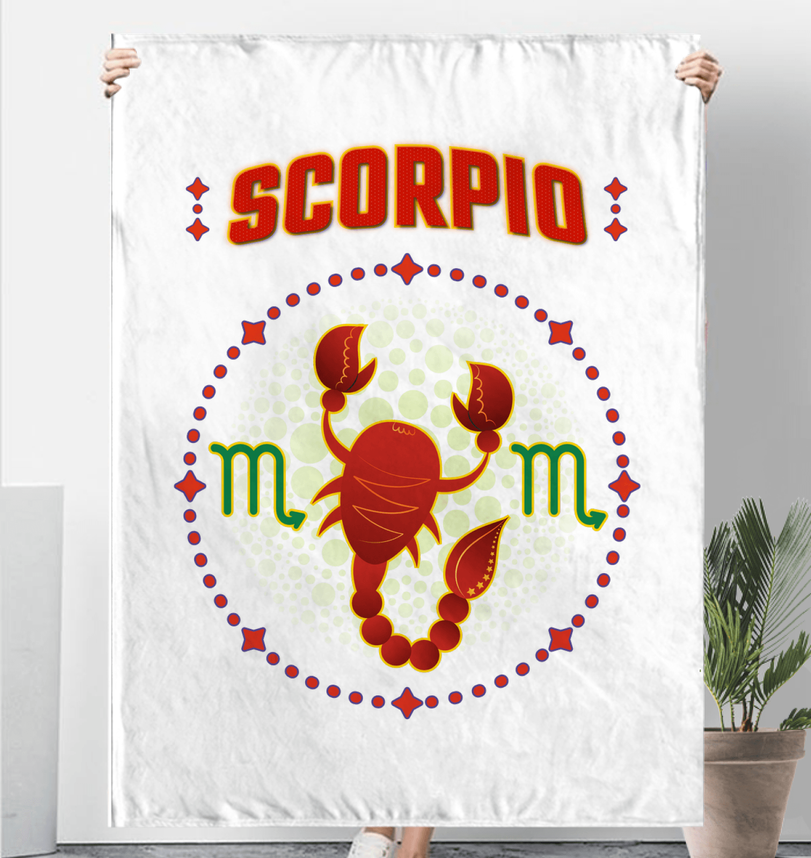 Scorpio Sherpa Blanket | Zodiac Series 1 - Beyond T-shirts