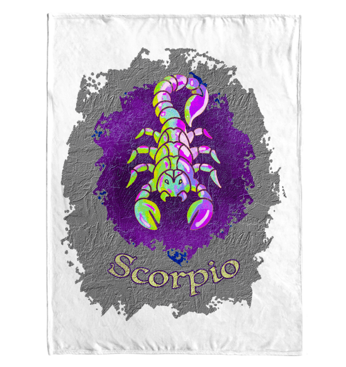 Scorpio Sherpa Blanket | Zodiac Series 11 - Beyond T-shirts