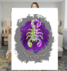 Scorpio Sherpa Blanket | Zodiac Series 11 - Beyond T-shirts