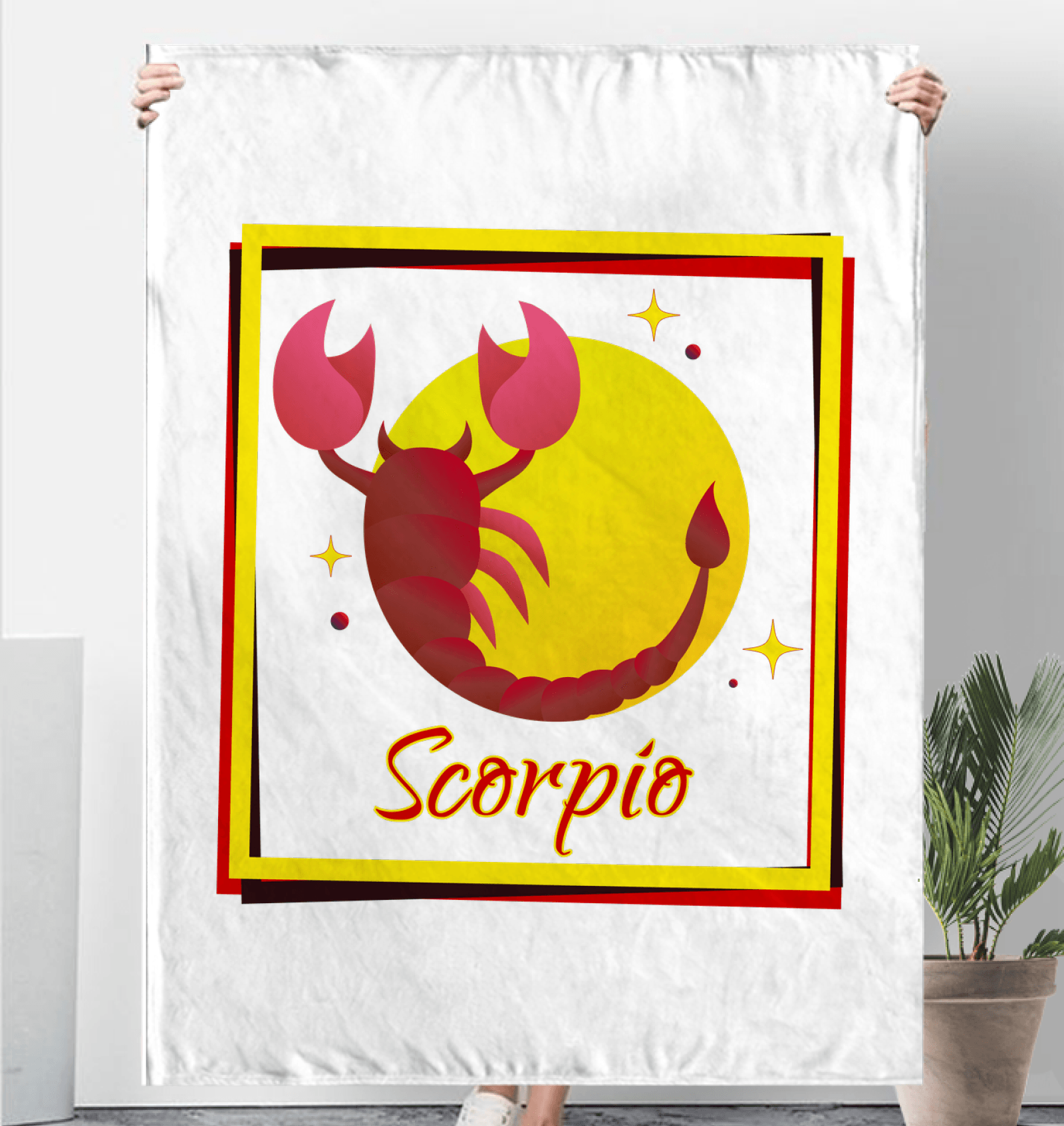 Scorpio Sherpa Blanket | Zodiac Series 3 - Beyond T-shirts