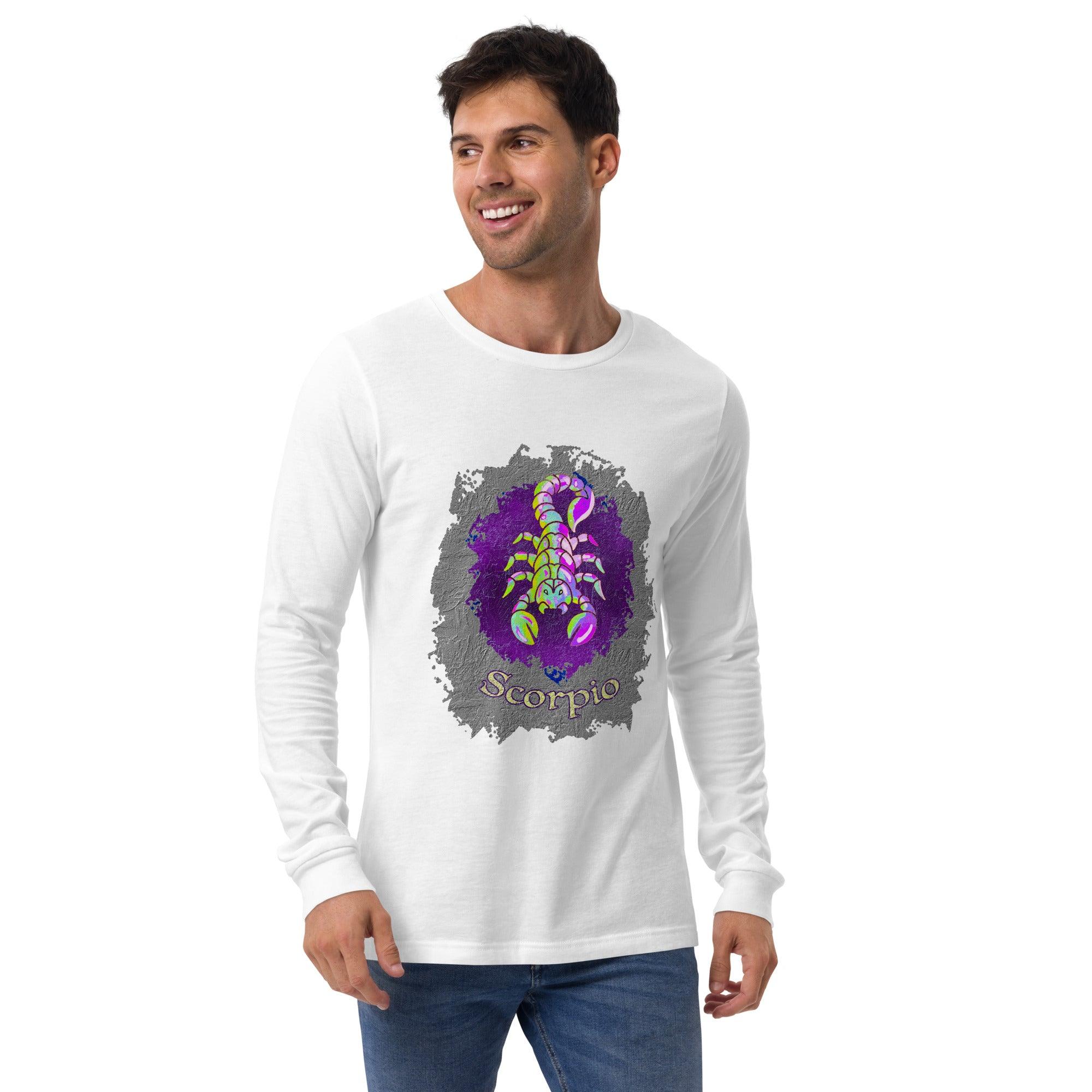 Scorpio Unisex Long Sleeve Tee | Zodiac Series 11 - Beyond T-shirts