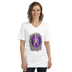 Scorpio Unisex Short Sleeve V-Neck T-Shirt | Zodiac Series 11 - Beyond T-shirts