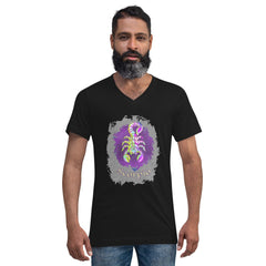 Scorpio Unisex Short Sleeve V-Neck T-Shirt | Zodiac Series 11 - Beyond T-shirts