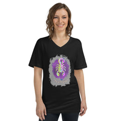 Scorpio Unisex Short Sleeve V-Neck T-Shirt | Zodiac Series 11 - Beyond T-shirts