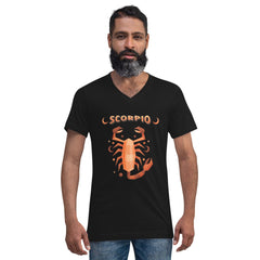 Scorpio Unisex Short Sleeve V-Neck T-Shirt | Zodiac Series 2 - Beyond T-shirts