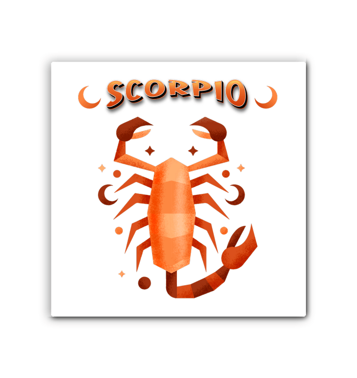 Scorpio Wrapped Canvas 12x12 | Zodiac Series 2 - Beyond T-shirts