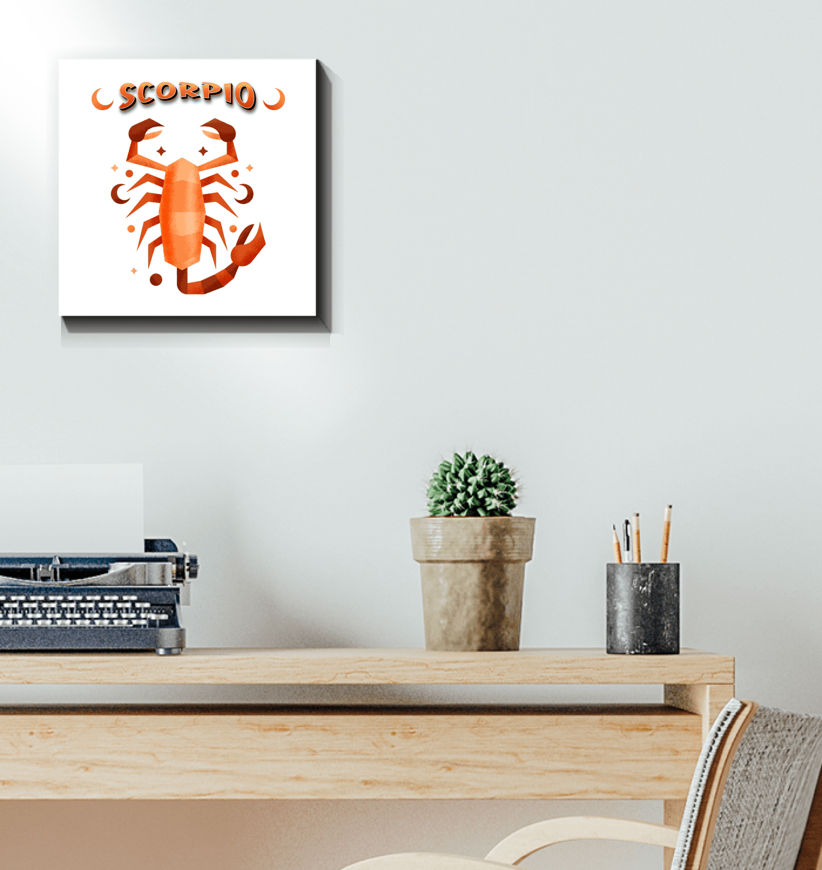 Scorpio Wrapped Canvas 12x12 | Zodiac Series 2 - Beyond T-shirts