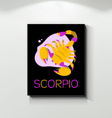 Scorpio Wrapped Canvas 16x20 | Zodiac Series 4 - Beyond T-shirts