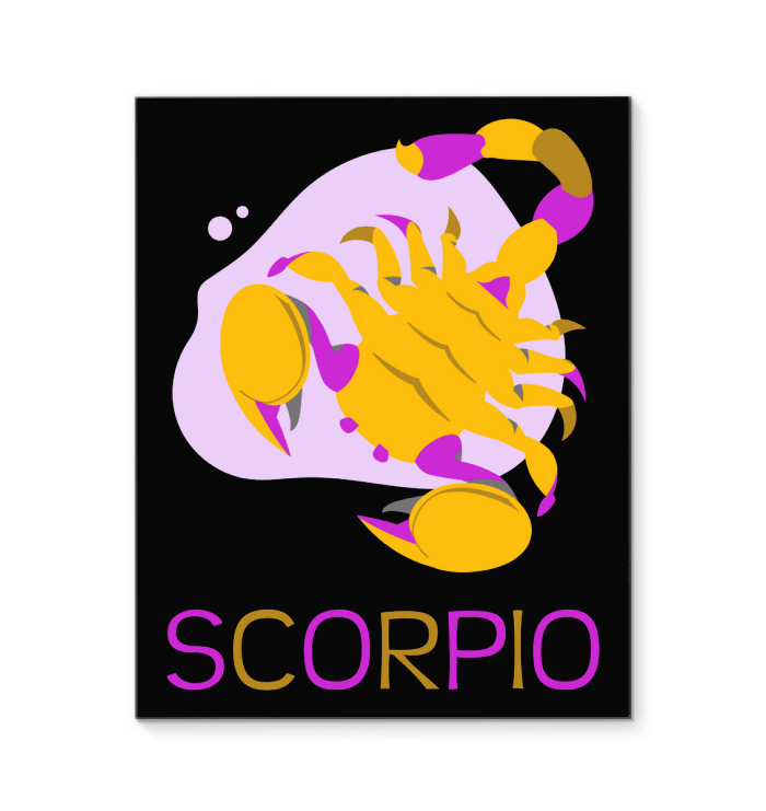 Scorpio Wrapped Canvas 8x10 | Zodiac Series 4 - Beyond T-shirts