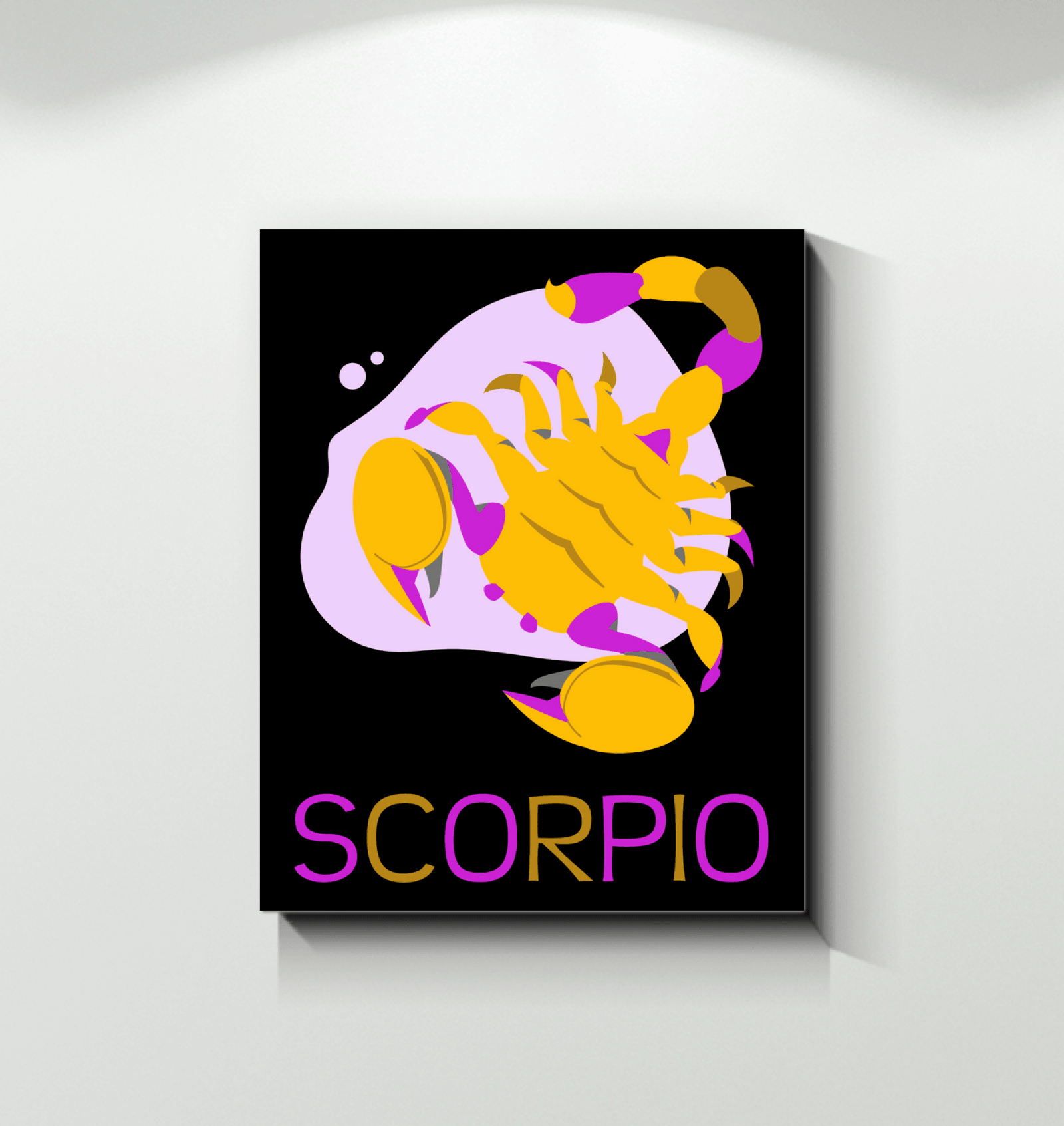 Scorpio Wrapped Canvas 8x10 | Zodiac Series 4 - Beyond T-shirts